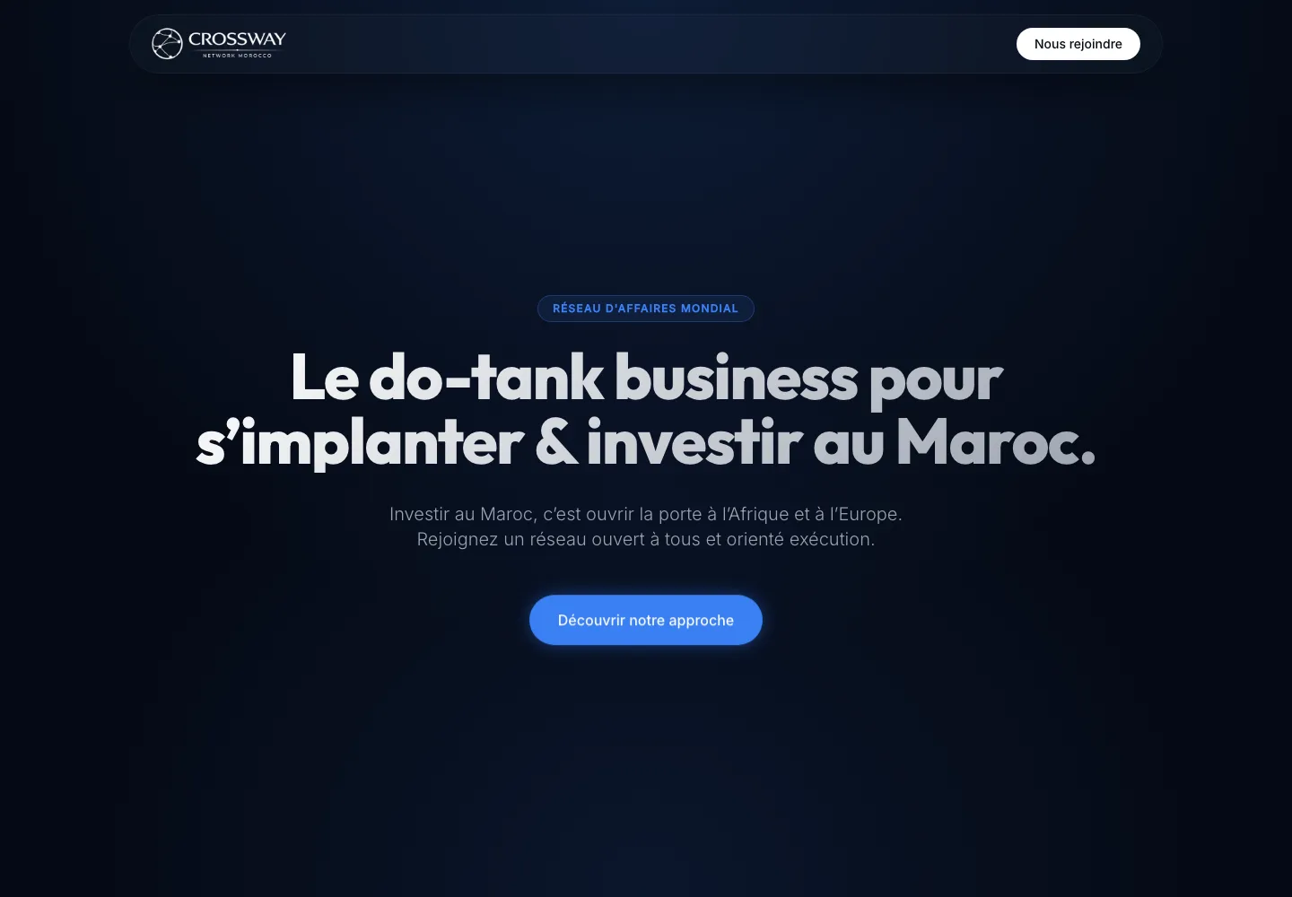 Crossway Network Morocco, site web et campagne internationale