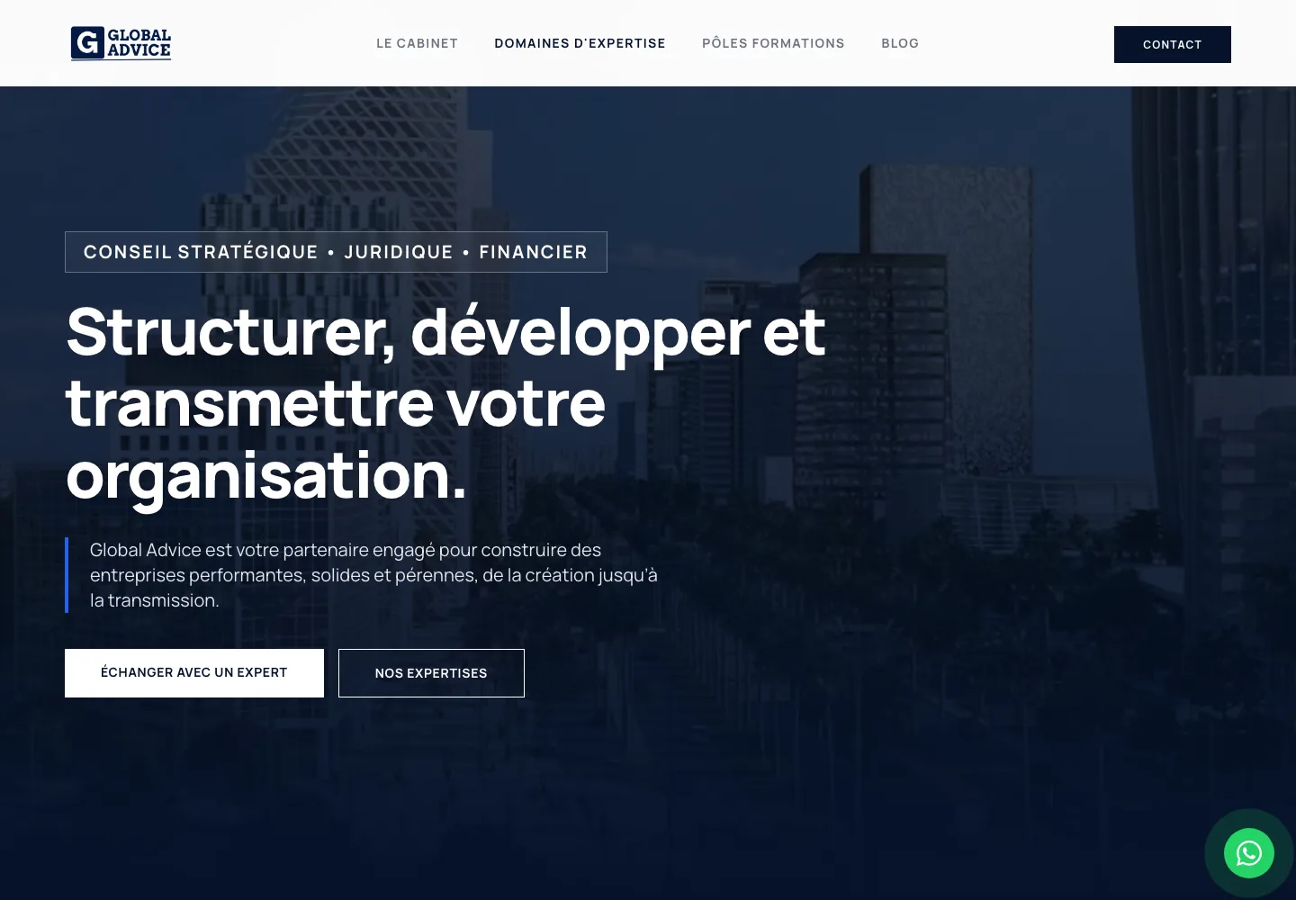 Global Advice, site cabinet dentaire